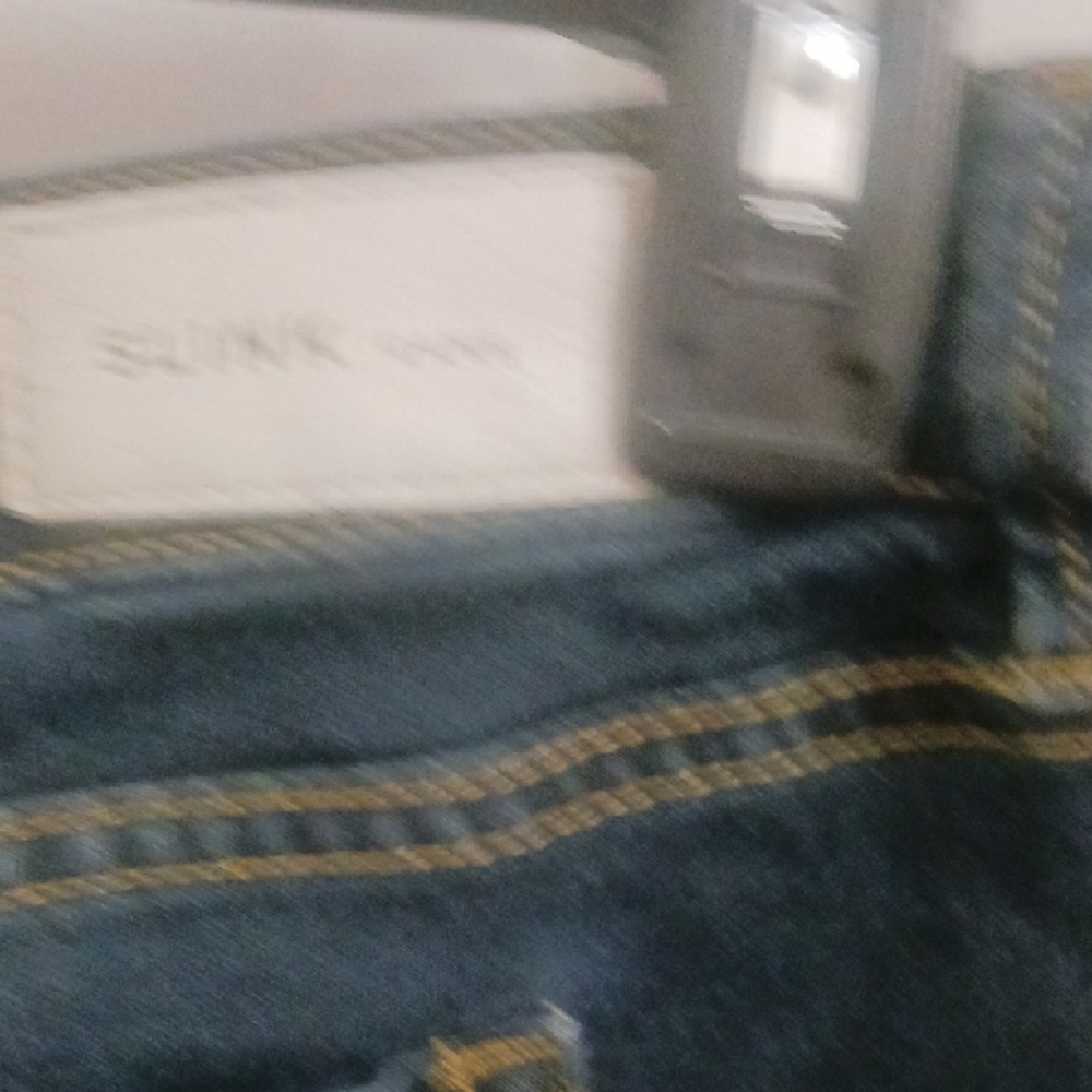 Dark Blue Skinny Denim Jeans for Women - Picture 14 of 15